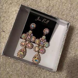 Aurora Borealis formal wear earrings